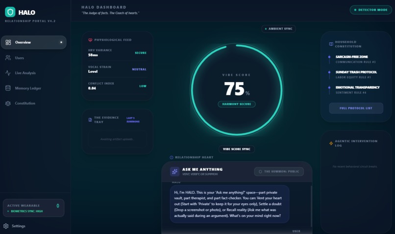 Halo: The Integrated AI Mediator & Relationship Coach – screenshot 3