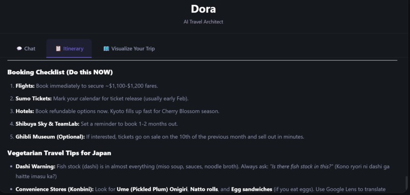Dora - Your travel architect – screenshot 3