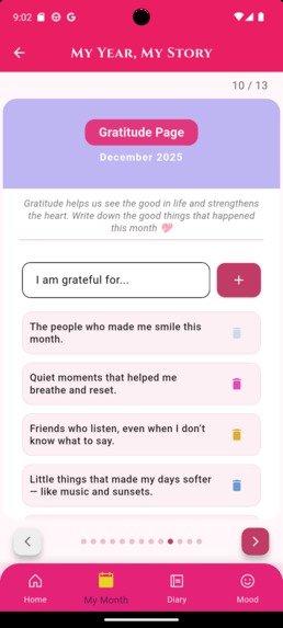 My Year, my Story – screenshot 9