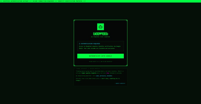 DeepFeed.app – screenshot 1