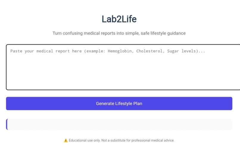 Lab2Life – screenshot 1