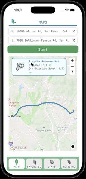 EcoRoute – screenshot 3
