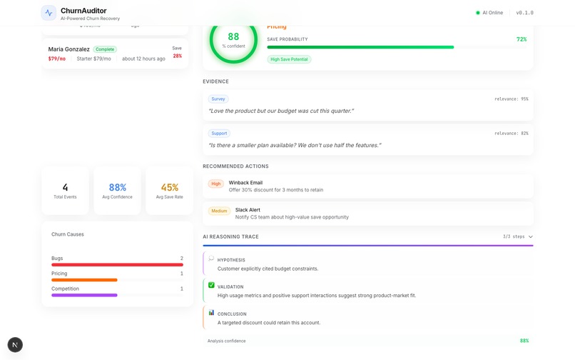 Churn Auditor – screenshot 2