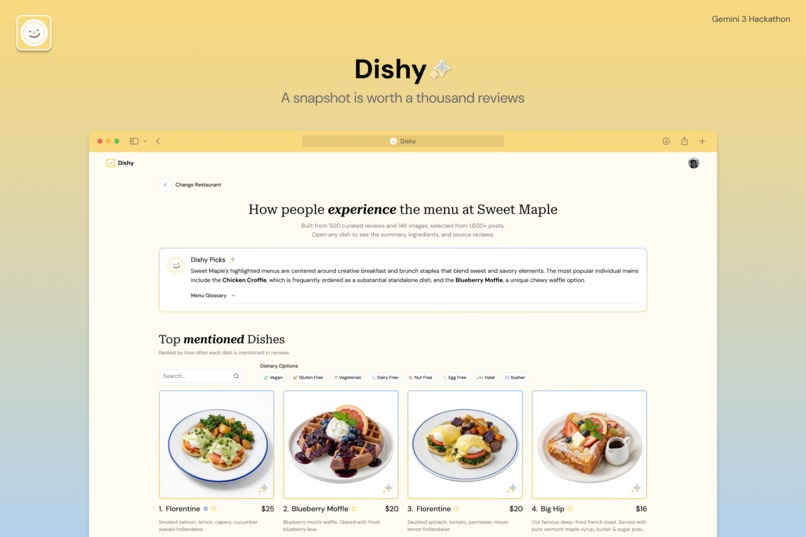 Dishy | A snapshot is worth a thousand reviews – screenshot 1