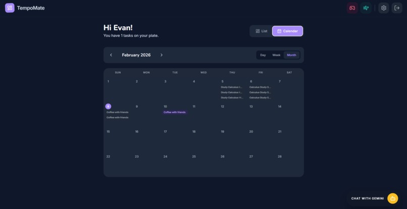 TempoMate – screenshot 1