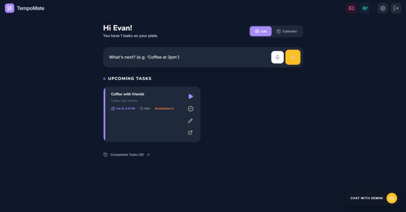 TempoMate – screenshot 2