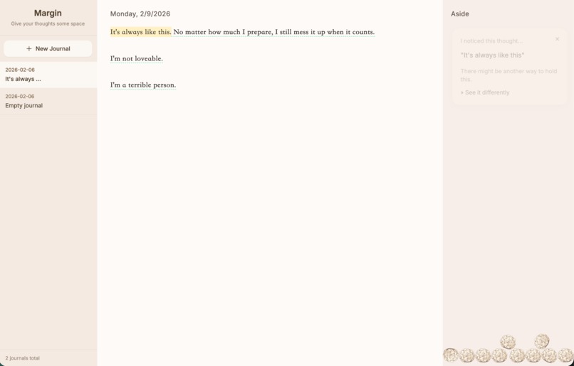 Margin – screenshot 1