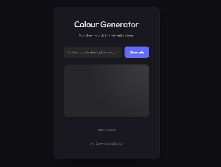 MyFavouriteColour - Color Generator – screenshot 1