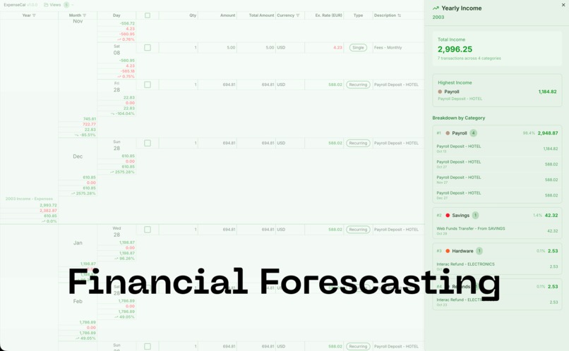 ExpenseCal – screenshot 4