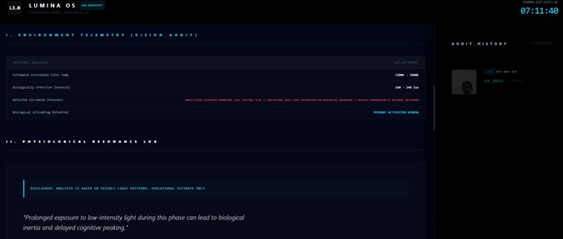 LUMINA: The Circadian Urban OS – screenshot 2