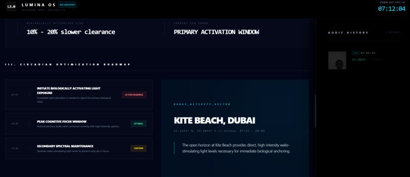 LUMINA: The Circadian Urban OS – screenshot 4