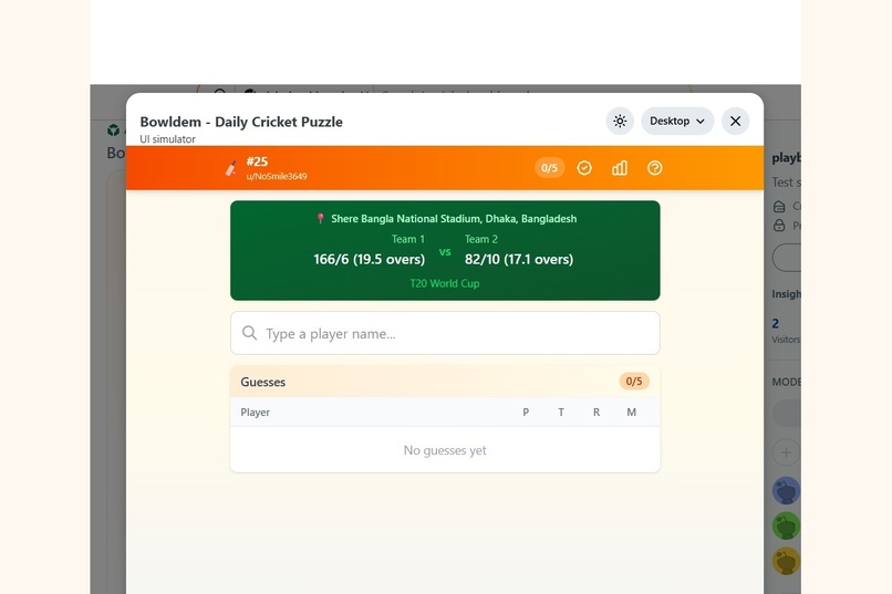 Bowldem - Daily cricket Puzzle – screenshot 3