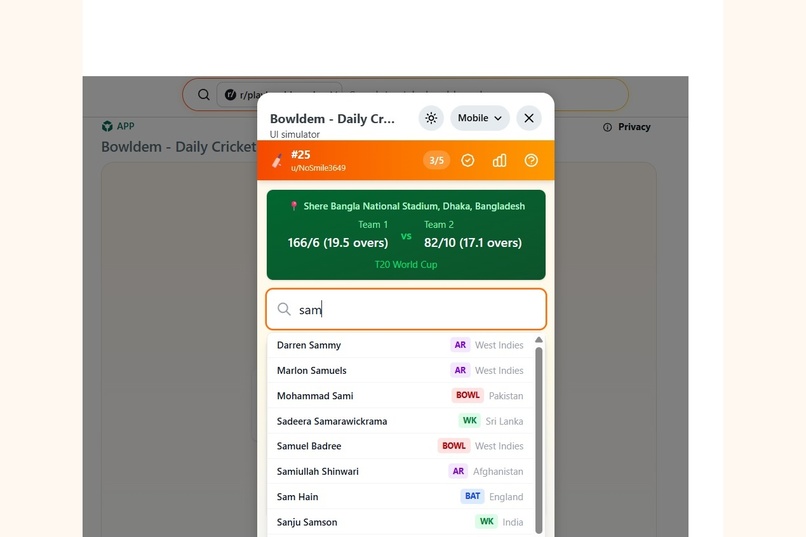 Bowldem - Daily cricket Puzzle – screenshot 5