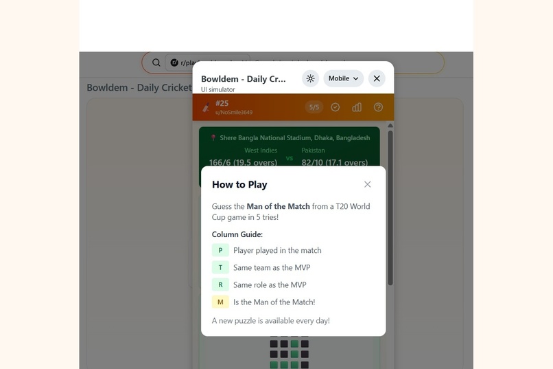 Bowldem - Daily cricket Puzzle – screenshot 9