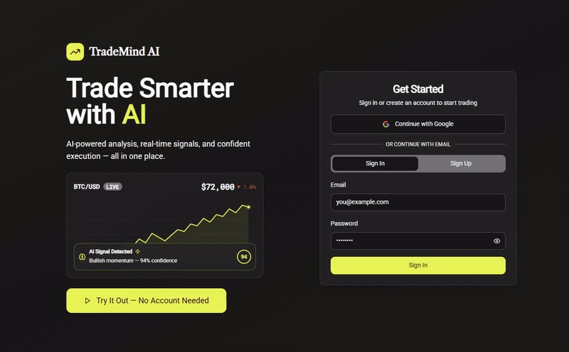 TradeMind AI – screenshot 1