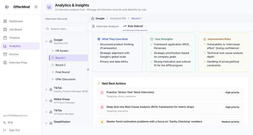 OfferMind — Think Like Candidates Who Get Offers – screenshot 6