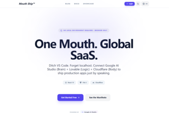 Your mouth is all you need -  vibe coding starter GLC