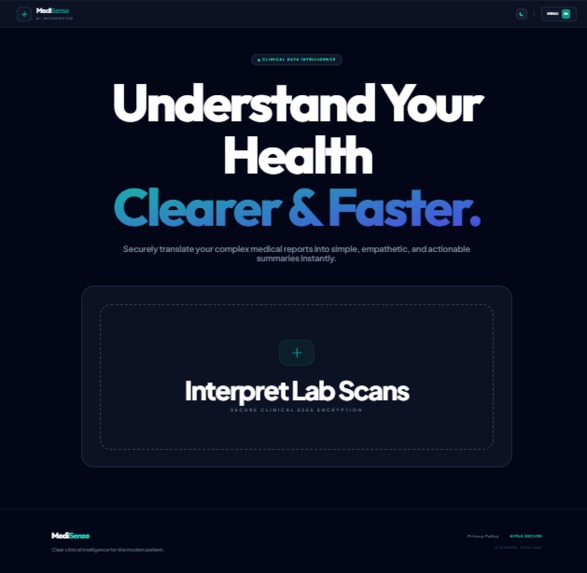 Medi-Sense: Medical Report Interpreter – screenshot 1