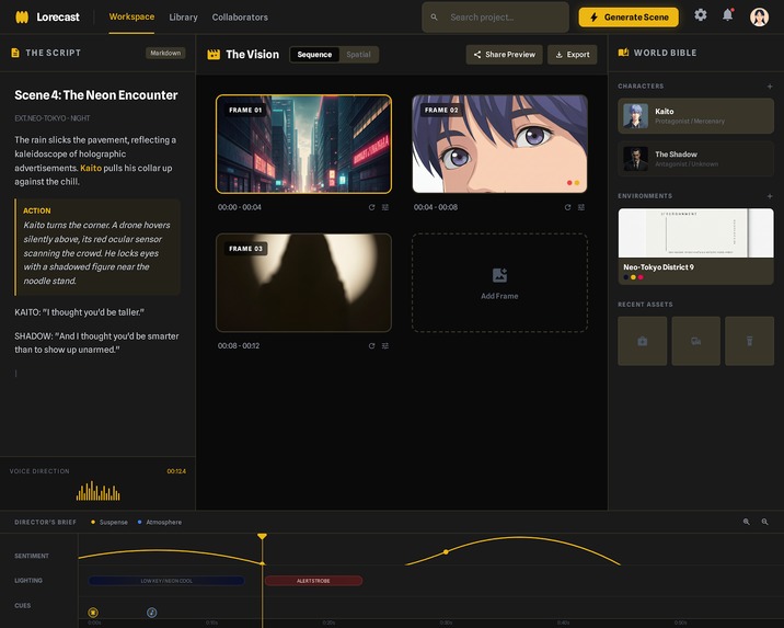 Lorecast – screenshot 1