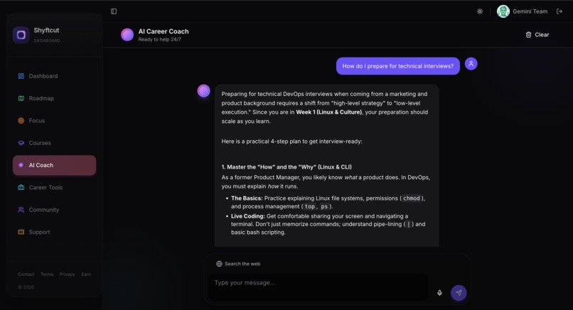 Shyftcut | Your 90-second career shift, powered by Gemini 3 – screenshot 10