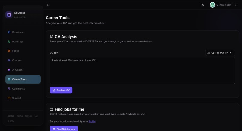 Shyftcut | Your 90-second career shift, powered by Gemini 3 – screenshot 11