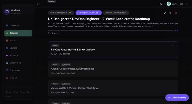 Shyftcut | Your 90-second career shift, powered by Gemini 3 – screenshot 7
