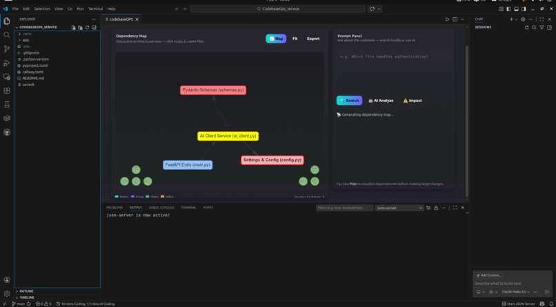 codebaseGPS – screenshot 1