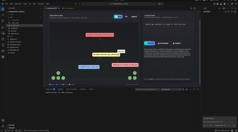 codebaseGPS – screenshot 2