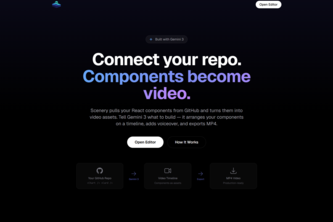 Scenery - AI Video Generation from GitHub Repos
