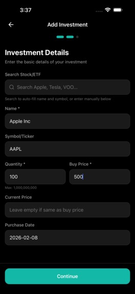 PENNY - Portfolio Aggregation & Intelligence Platform – screenshot 9