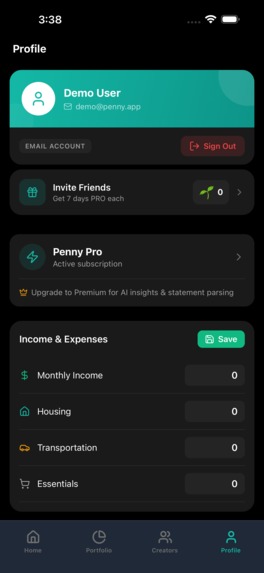 PENNY - Portfolio Aggregation & Intelligence Platform – screenshot 23