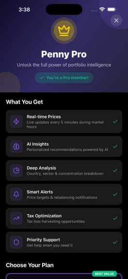 PENNY - Portfolio Aggregation & Intelligence Platform – screenshot 6