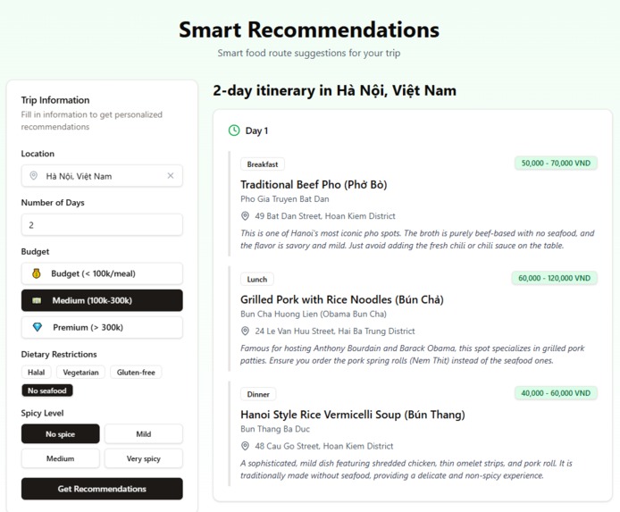 Phở.AI: Your ALL-IN-ONE Vietnamese Food Assistant – screenshot 1