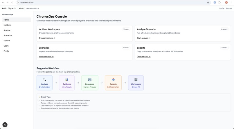 ChronosOps — Autonomous AI for Incident Resolution – screenshot 2