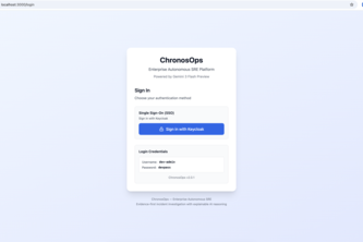 ChronosOps — Autonomous AI for Incident Resolution