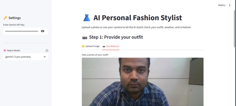 AI Personal Fashion Stylist - Agentic Design – screenshot 1