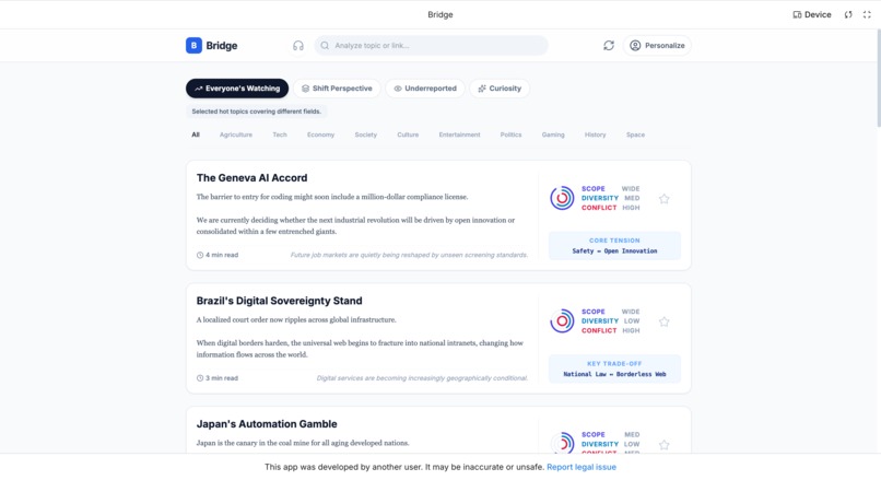 Bridge – screenshot 1