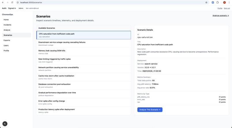 ChronosOps — Autonomous AI for Incident Resolution – screenshot 3
