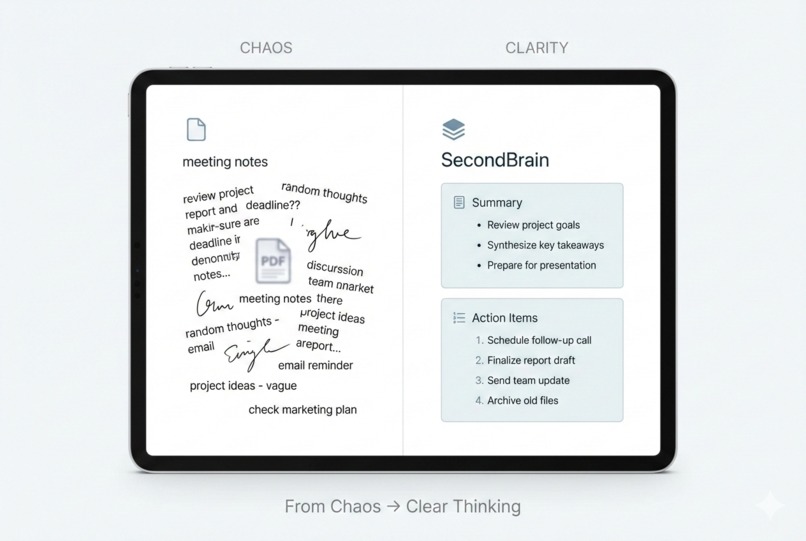 SecondBrain – Turn Chaos into Clear Thinking – screenshot 1