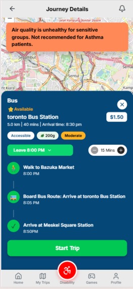 Accessible Transit and Climate Efficiency App – screenshot 9