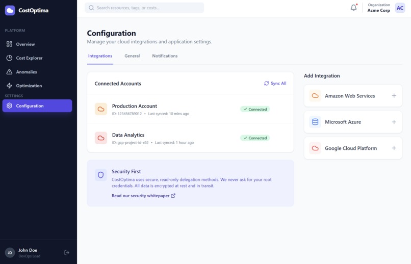 OptiCloud – screenshot 3