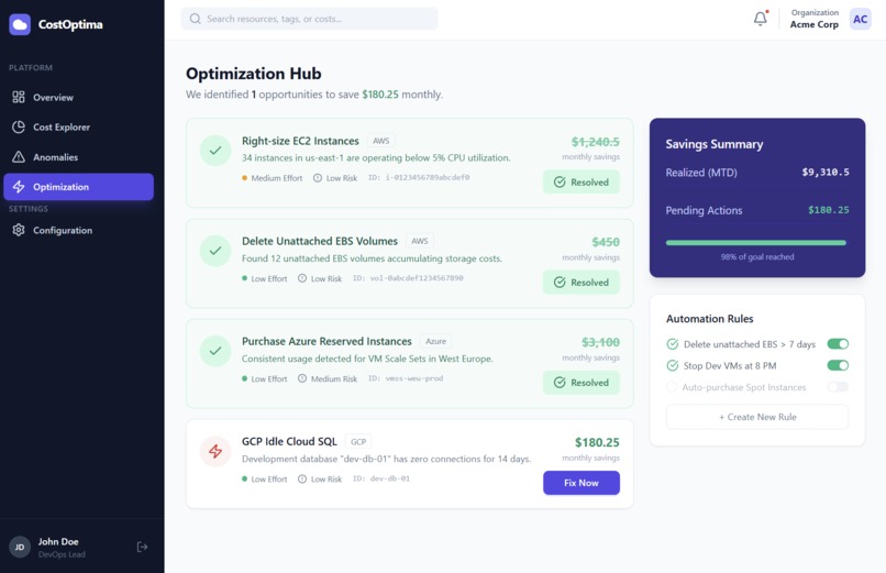 OptiCloud – screenshot 4