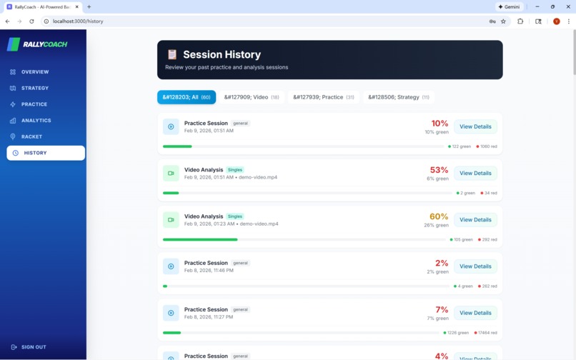 RallyCoach – screenshot 7