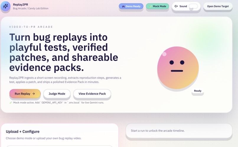 Replay2PR – screenshot 1