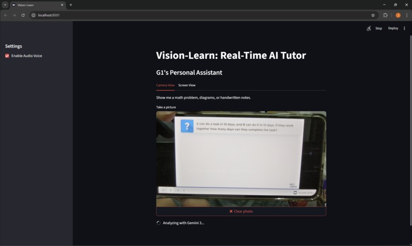 Vision-Learn: Real-Time AI Tutor – screenshot 3
