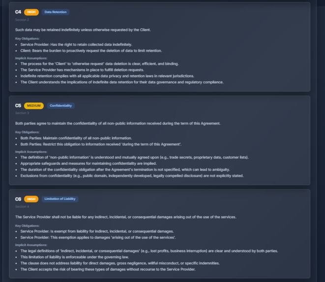 LexiGuard: AI Legal Risk & Compliance Reasoning Engine – screenshot 5