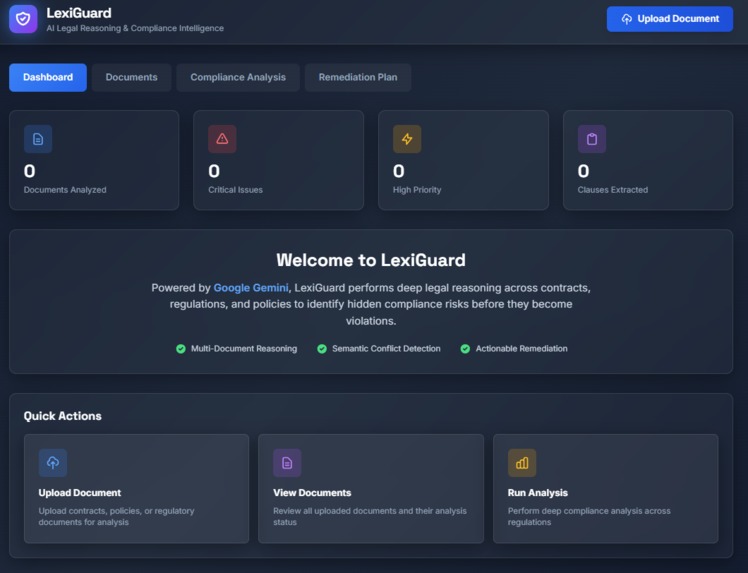 LexiGuard: AI Legal Risk & Compliance Reasoning Engine – screenshot 1