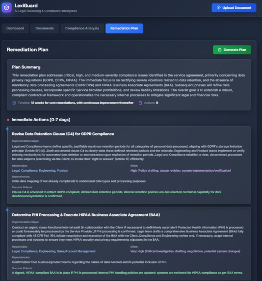 LexiGuard: AI Legal Risk & Compliance Reasoning Engine – screenshot 15