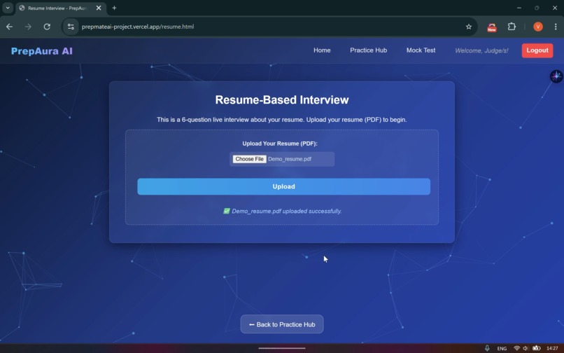 PrepAura - Multimodal AI Interview Preparation Platform  – screenshot 7