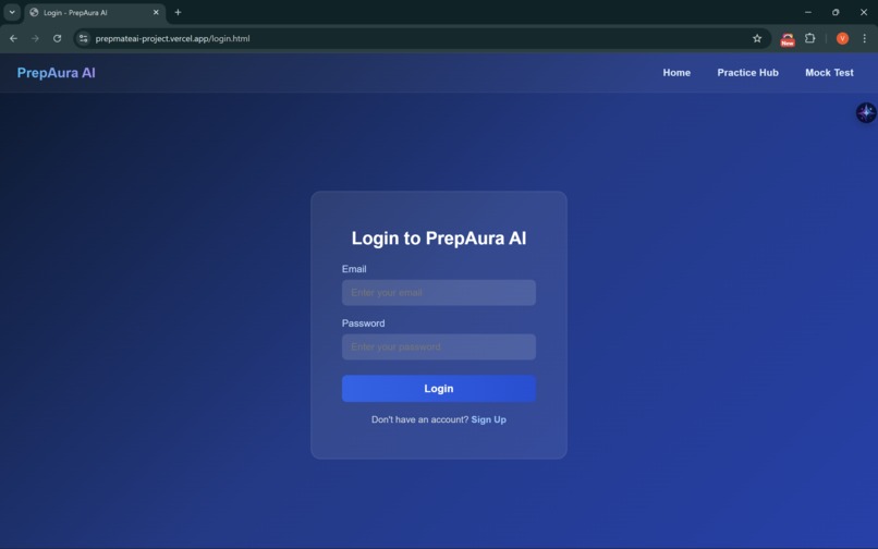 PrepAura - Multimodal AI Interview Preparation Platform  – screenshot 2